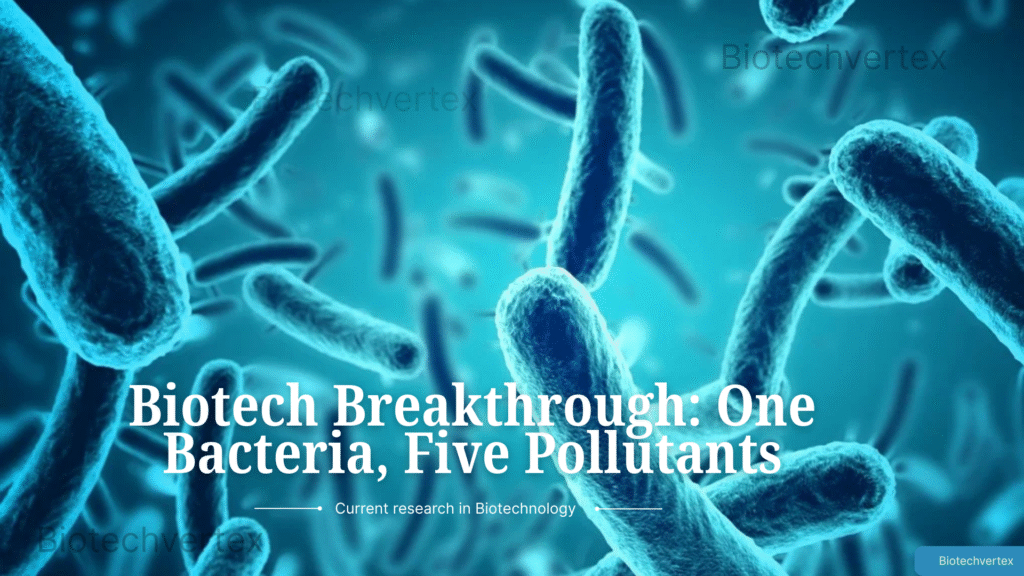 One Bacteria, Five Pollutants