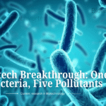 One Bacteria, Five Pollutants