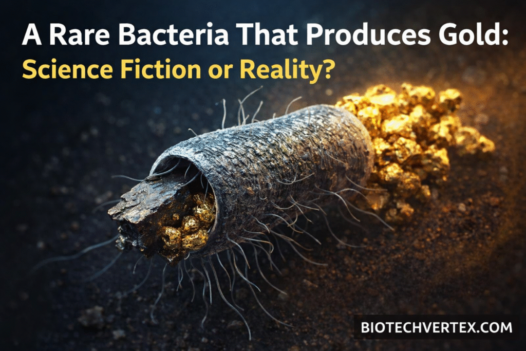 A Rare Bacteria That Produces Gold: Science Fiction or Reality?